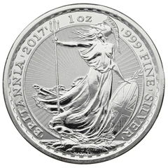 2017 1 troy ounce zilveren Britannia munt Privy Rooster Edge