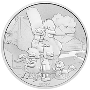 2021 Simpsons Family Tuvalu 1 Ons Zilveren Munt