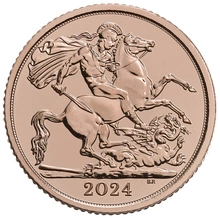 1/2 gouden Sovereign munt - 2024