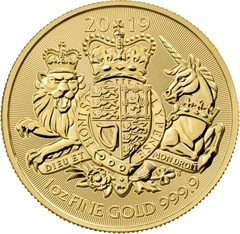 2019 1 troy ounce gouden Royal Arms munt