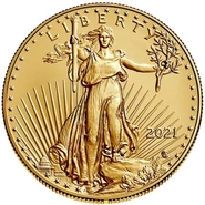 2021 1oz American Eagle Gouden Munt Type II