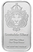 1 troy ounce zilverbaar - Scottsdale 'The one'
