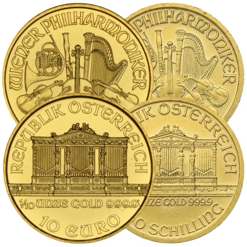 1/10oz Oostenrijkse Gouden Philharmoniker Munt Beste Waarde