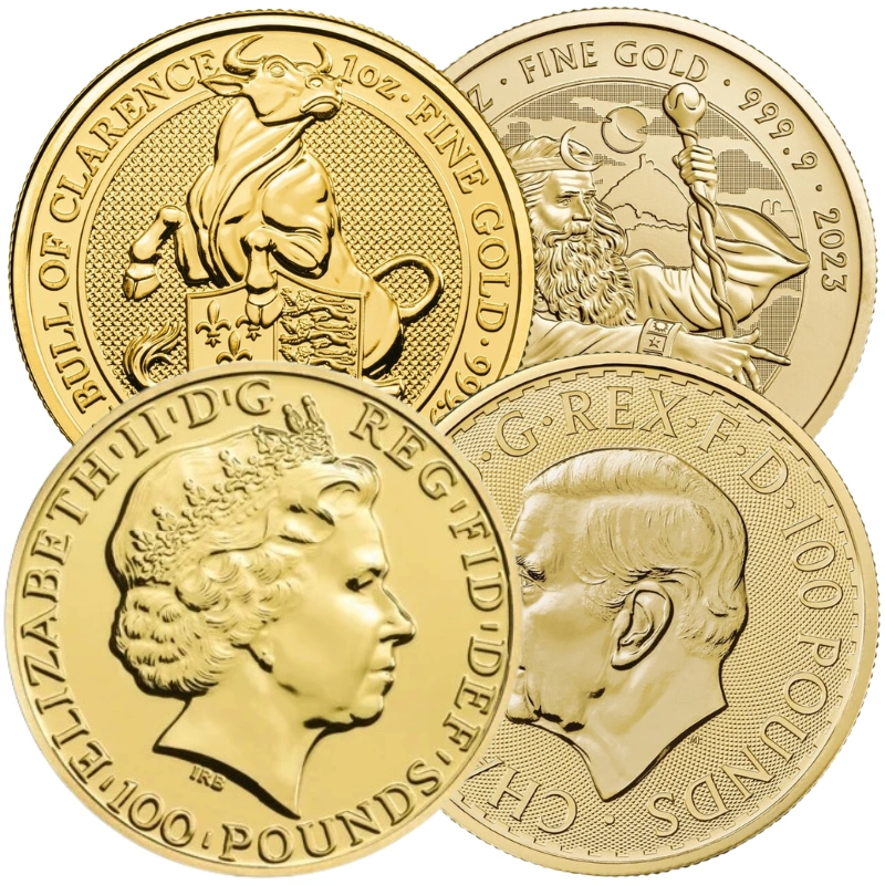 1oz Royal Mint Lunar Beasts Series £100 Gold Coins