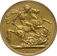 1912 Gouden Sovereign Munt- Koning George V - Londen