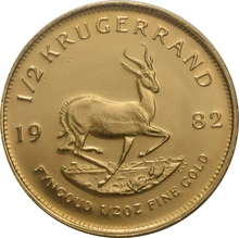 1982 Half Ounce Krugerrand Gold Coin
