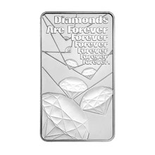 10 Ons Diamonds are Forever James Bond 007 Zilveren Baar