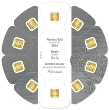 Heraeus MultiDisc 10 x 1 Gram Goudbaar