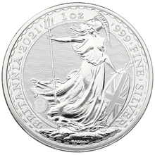 1 troy ounce zilveren Britannia munt - 2021