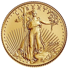 2022 1/10 troy ounce gouden American Eagle munt