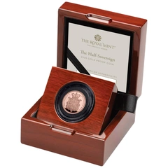 2025 Proof gouden 1/2 Sovereign munt in doos