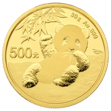 30 gram gouden Panda munt - 2020