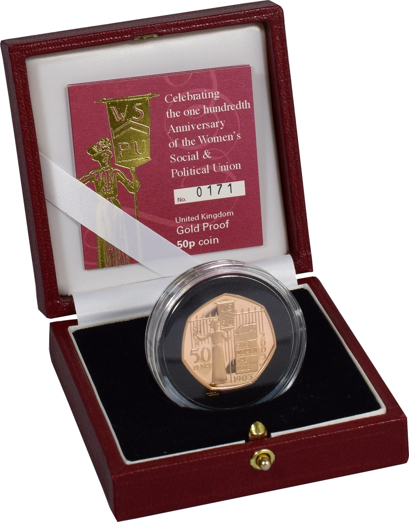 Gold Proof 2003 Fifty Pence Piece - Womens Social and Political Union