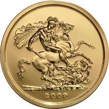 2009 - Gold Five Pound Coin, Brilliant Uncirculated