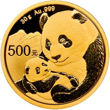30 gram gouden Panda munt - 2019