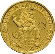 1/4oz Gold Coin, The Lion - Queen's Beast