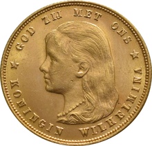 Gouden Tientje 1897 (Wilhelmina als meisje)