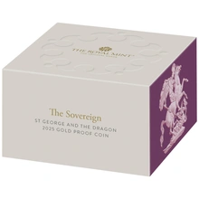 2025 Proof St George & De Draak Gouden Soeverein Munt In Doos