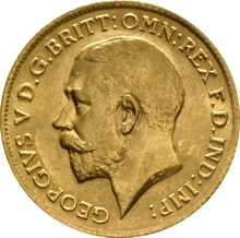 1911 Gouden Halve Sovereign - King George V - Londen