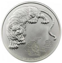2023 Four Guardians White Tiger 1 Ons Zilver Munt