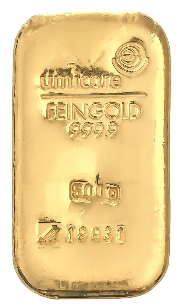 Umicore 500 Gram Goudbaar