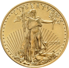 2008 1/4 troy ounce gouden American Eagle munt
