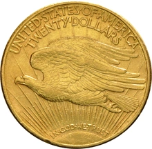 1910 $20 Double Eagle St Gaudens Head Gold Coin San Francisco