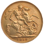 1910 Gold Sovereign - King Edward VII - C