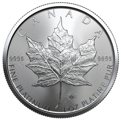 2022 1 troy ounce platina Maple Leaf munt