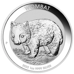 Zilveren Wombat munten