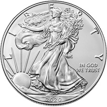 1 troy ounce zilveren Eagle munt - 2020