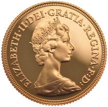 1982 Gold Half Sovereign Elizabeth II Decimal Head - Proof no box