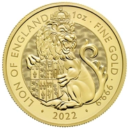 2022 The Lion of England - Tudor Beasts 1 Ons Gouden Munt