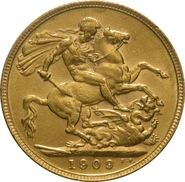 1909 Gouden Sovereign Munt - Koning Edward VII - Londen