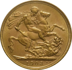 1903 gouden Sovereign munt Edward VII Londen