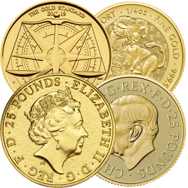1/4oz Royal Mint Lunar Beasts Standard Series £25 Gouden Munten