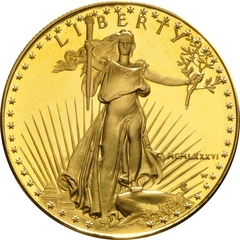 1986 Proof 1 troy ounce gouden American Eagle munt