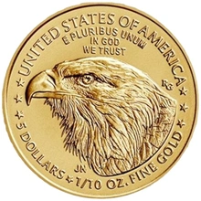 2024 1/10 oz Amerikaanse Eagle Gouden Munt