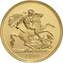 1980 Gold Proof Sovereign Four Coin Set
