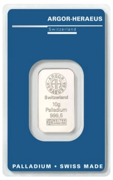 Argor-Heraeus 10 Gram Palladiumbaar