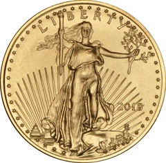 2018 1/10 troy ounce gouden American Eagle munt