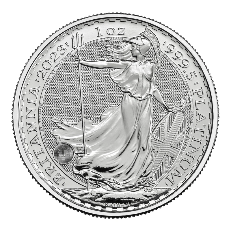 2023 1 Ons Platina Britannia Munt