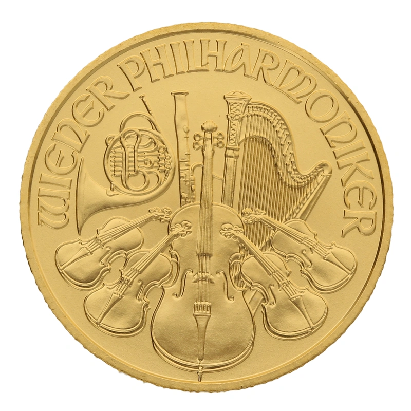 2022 Kwart Ons Austrian Goud Philharmonic Munt