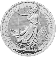 2024 1 troy ounce zilveren Britannia munt