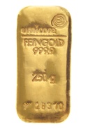 Umicore 250 Gram Goudbaar