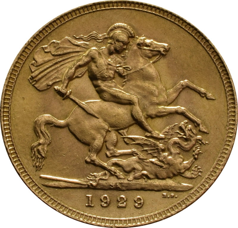 1929 Gouden Sovereign Munt - Koning George V - SA
