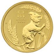 1/10 troy ounce gouden Lunar munt - Muis - 2020