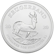 1 troy ounce zilveren Krugerrand munt - 2020