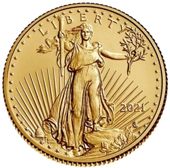 2021 1/4 troy ounce gouden American Eagle munt Type II
