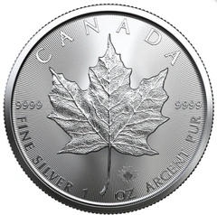 2022 1 troy ounce zilveren Maple Leaf munt